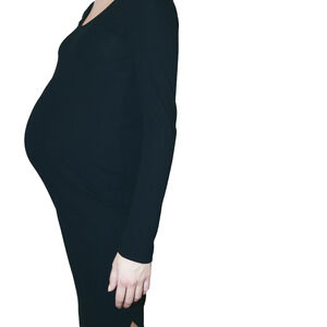 maternity dress   MAMA Ribbed Bodycon Dress xxl NWOT